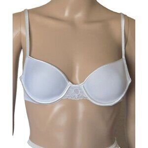 Victoria's Secret Bra vintage Unlined Demi underwire white size 34A